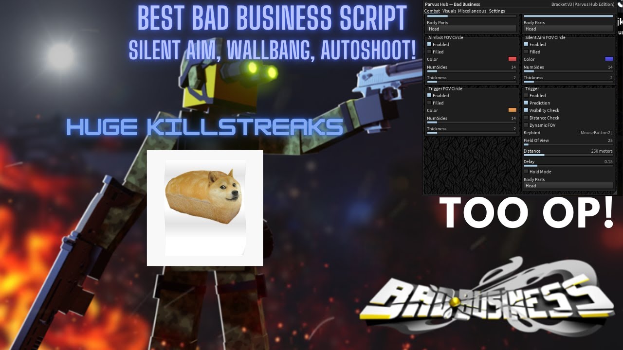 roblox parvus hub bad business script